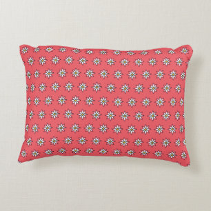 KiniArt Floral Coral Decorative Cushion