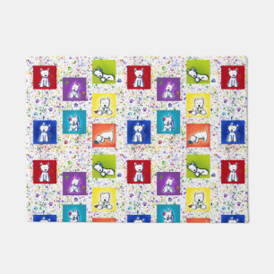 KiniArt Flowerbox Westies Doormat