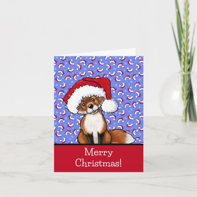 KiniArt Fox Christmas Card (Front)