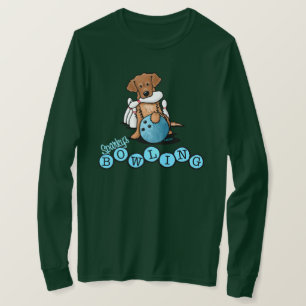 KiniArt Golden Retriever Bowling T-Shirt