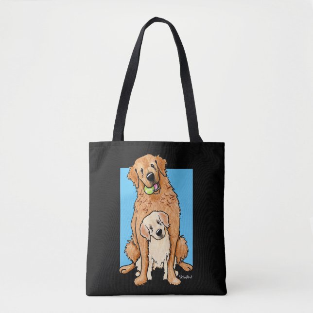 KiniArt Golden Retrievers Tote Bag (Front)