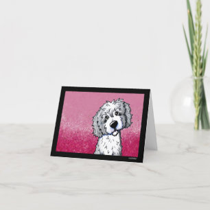 KiniArt Goldendoodle Thank You Card