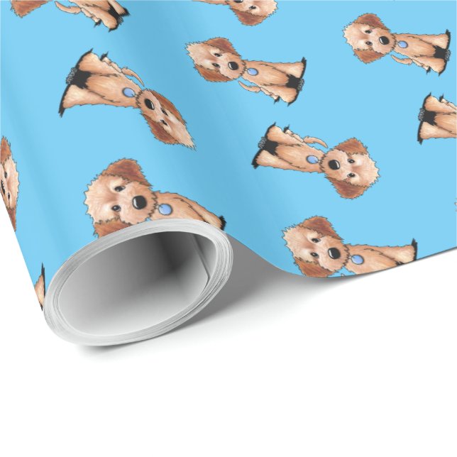 KiniArt Goldendoodle Wrapping Paper (Roll Corner)