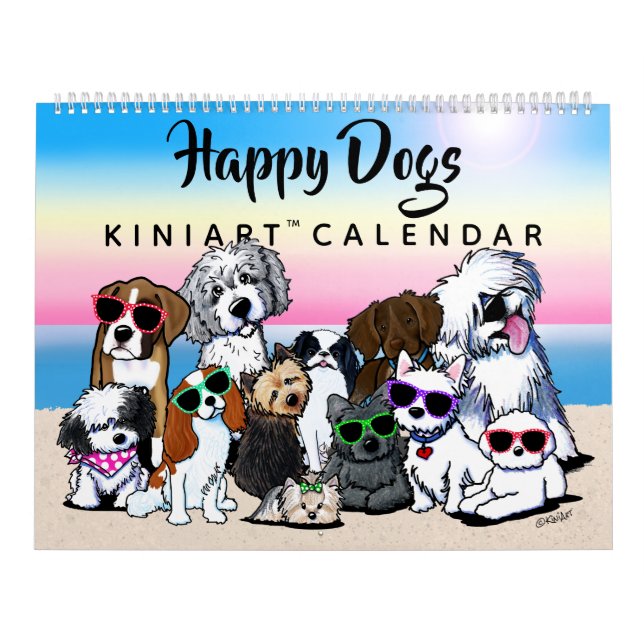 KiniArt Happy Dogs Calendar (Cover)