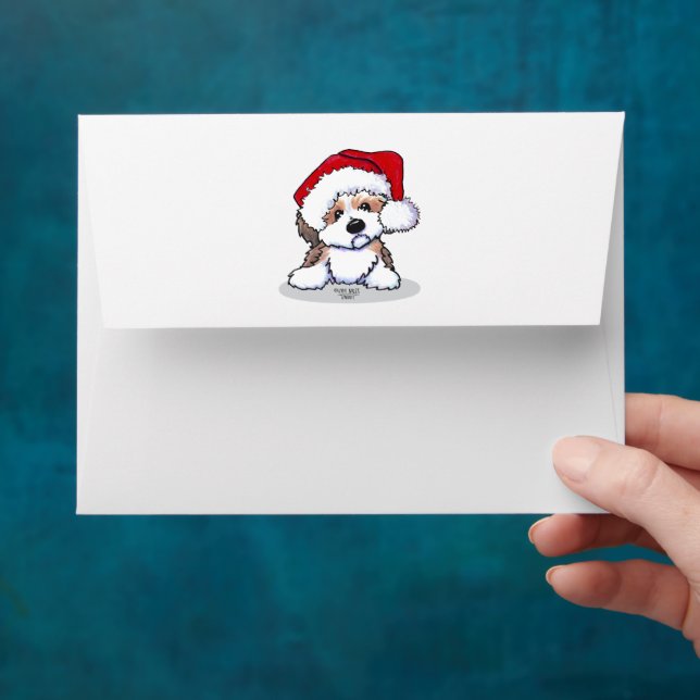 KiniArt Havanese Christmas Card Envelope (Hand)