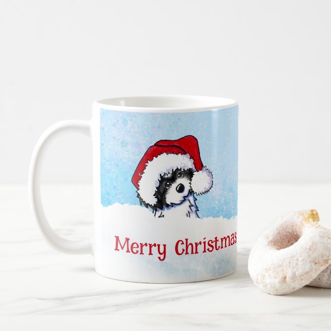 KiniArt Havanese Christmas Coffee Mug (With Donut)