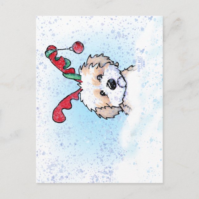 KiniArt Havanese Custom Christmas Postcards (Front)