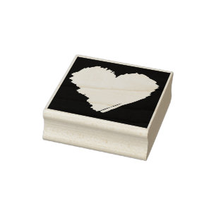 KiniArt Heart Rubber Stamp