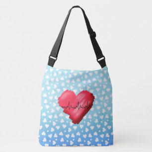KiniArt Heartbeat Hearts Crossbody Bag