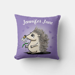 KiniArt Hedgehog Personalised Cushion