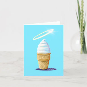 KiniArt Ice Cream Cone Thank You Card