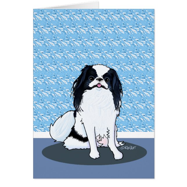 KiniArt Japanese Chin Card (Front)
