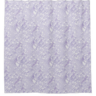 KiniArt Lavender Ice Shower Curtain