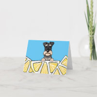 KiniArt Life Lemons Schnauzer Card