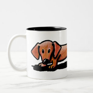 KiniArt Little Red Doxie Mug