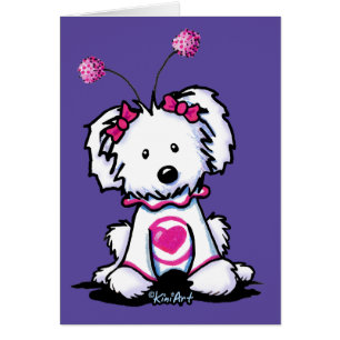 KiniArt Maltese Lovebug Cards