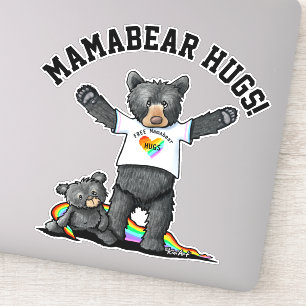 KiniArt Mamabear Hugs Sticker