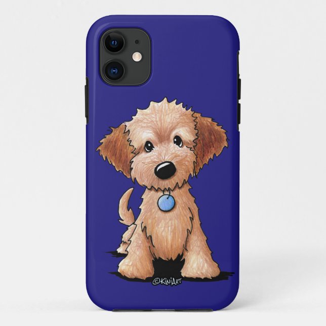 KiniArt Mini Goldendoodle Case-Mate iPhone Case (Back)