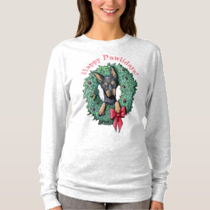 KiniArt Mini Pinscher Christmas T-Shirt