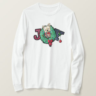 KiniArt Norfolk Terrier Christmas Joy T-Shirt