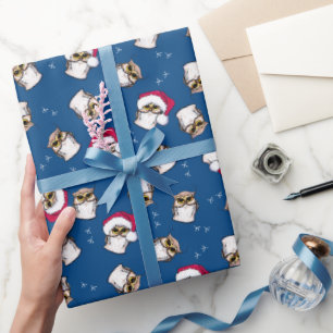 KiniArt Owl Christmas Wrapping Paper