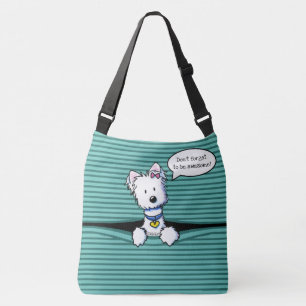 KiniArt Peek-a-boo Westie Crossbody Bag