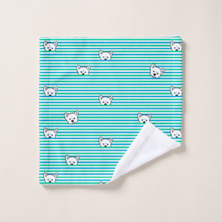 KiniArt Peekaboo Westies Wash Cloth