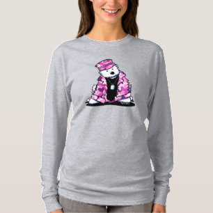 KiniArt Pink Camo Westie T-Shirt
