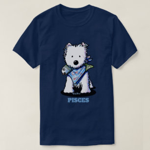 KiniArt Pisces Westie  T-Shirt