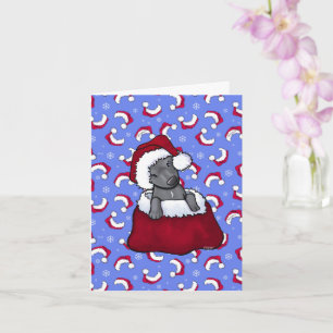 KiniArt Pit Bull Christmas Card