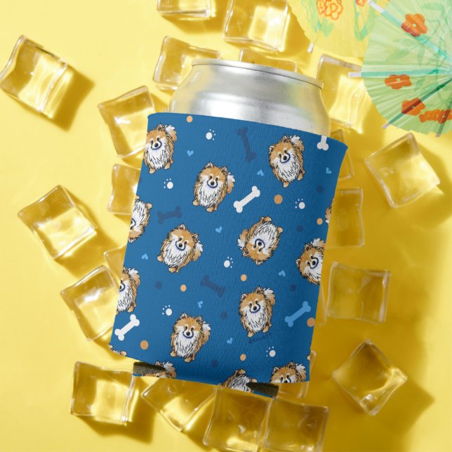 KiniArt Pomeranian Can Cooler (In Situ Summer)