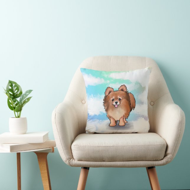 KiniArt Pomeranian Huggable  Cushion (Chair)