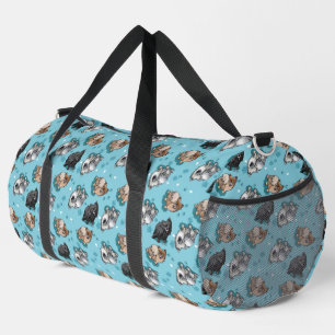 KiniArt Pomeranian Parade Duffle Bag