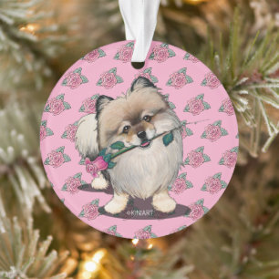 KiniArt Pomeranian Walter Portrait Ornament