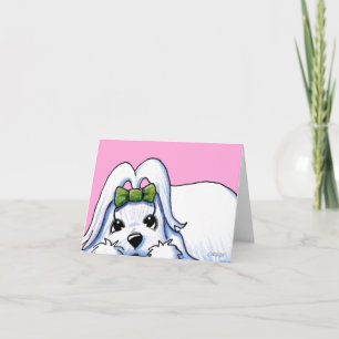 KiniArt Precious Maltese Note Card