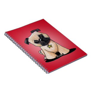 KiniArt Pug Notebook