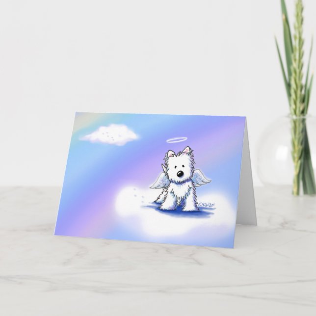 KiniArt Rainbow Bridge Sympathy Card (Front)