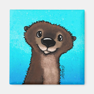 KiniArt River Otter Magnet