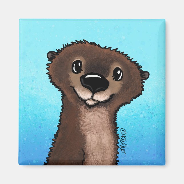 KiniArt River Otter Magnet (Front)