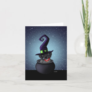 KiniArt Roan Brittany Halloween Card