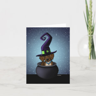 KiniArt Roan French Brittany Halloween Card