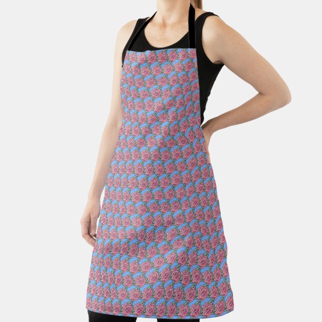 KiniArt Roses Apron (Insitu)