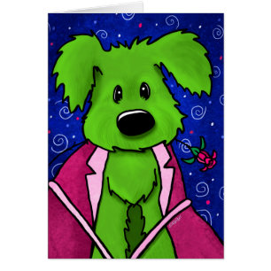 KiniArt Rufus Dog Valentine Card