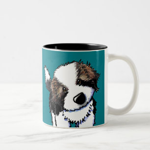 KiniArt Saint Bernard Two-Tone Coffee Mug