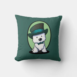 KiniArt Saint Patrick’s Westie Cushion