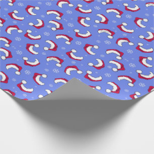 KiniArt Santa Hat Christmas Giftwrap Wrapping Paper