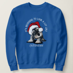 KiniArt Schnauzer Christmas Sweatshirt