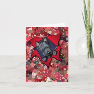 KiniArt Scottie Blast in Red and Black Card