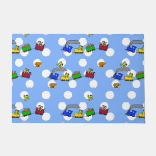 KiniArt Snails Trains and Puppy Dogs Doormat