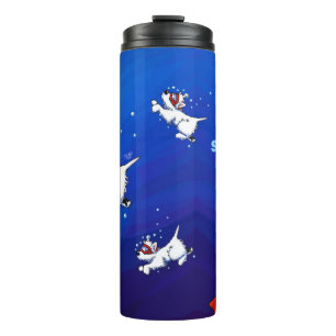 KiniArt Snorkel Westies Insulated Tumbler